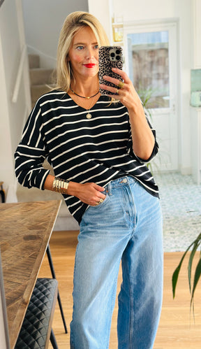 Striped Long Sleeve Top