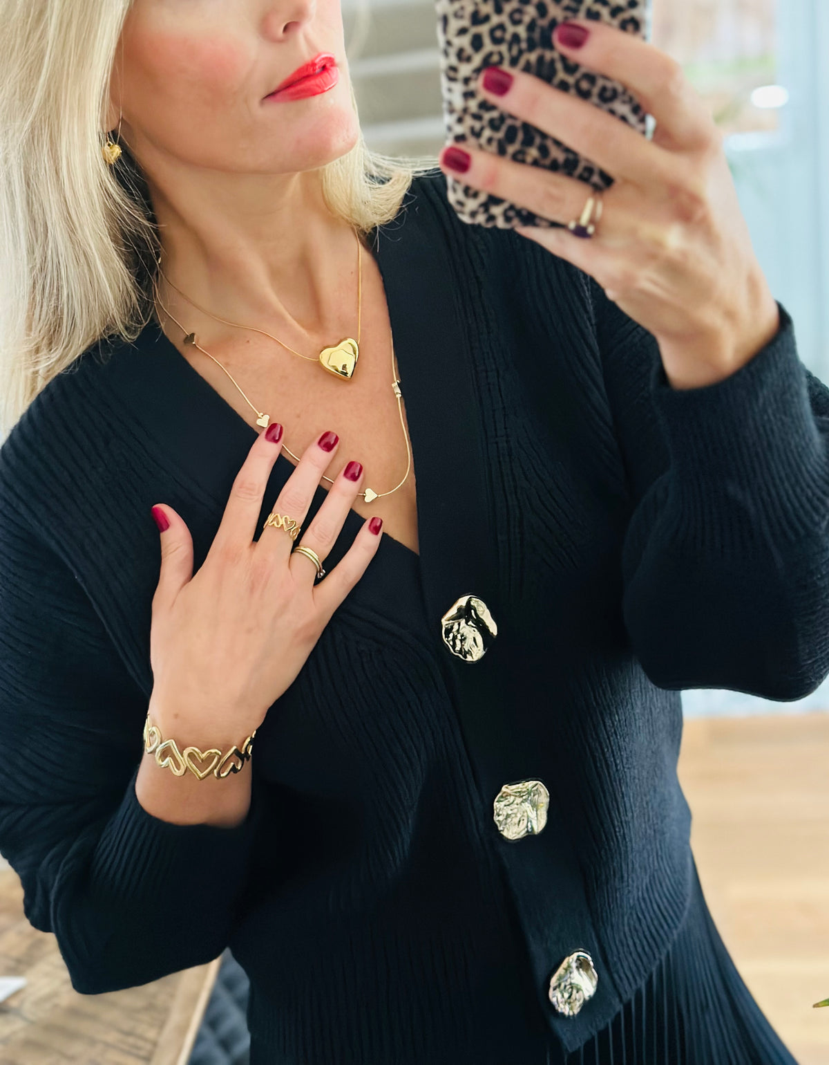 Gold Button Cardigan
