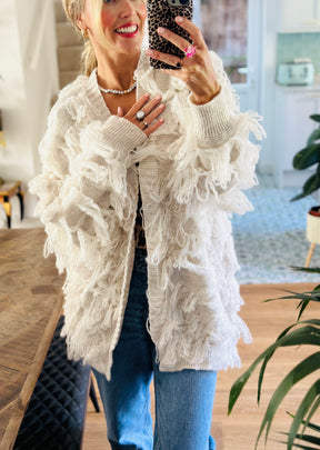Shaggy Cardigan