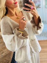 Striped Chunky Cardigan