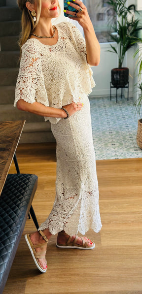 Crochet Maxi Skirt