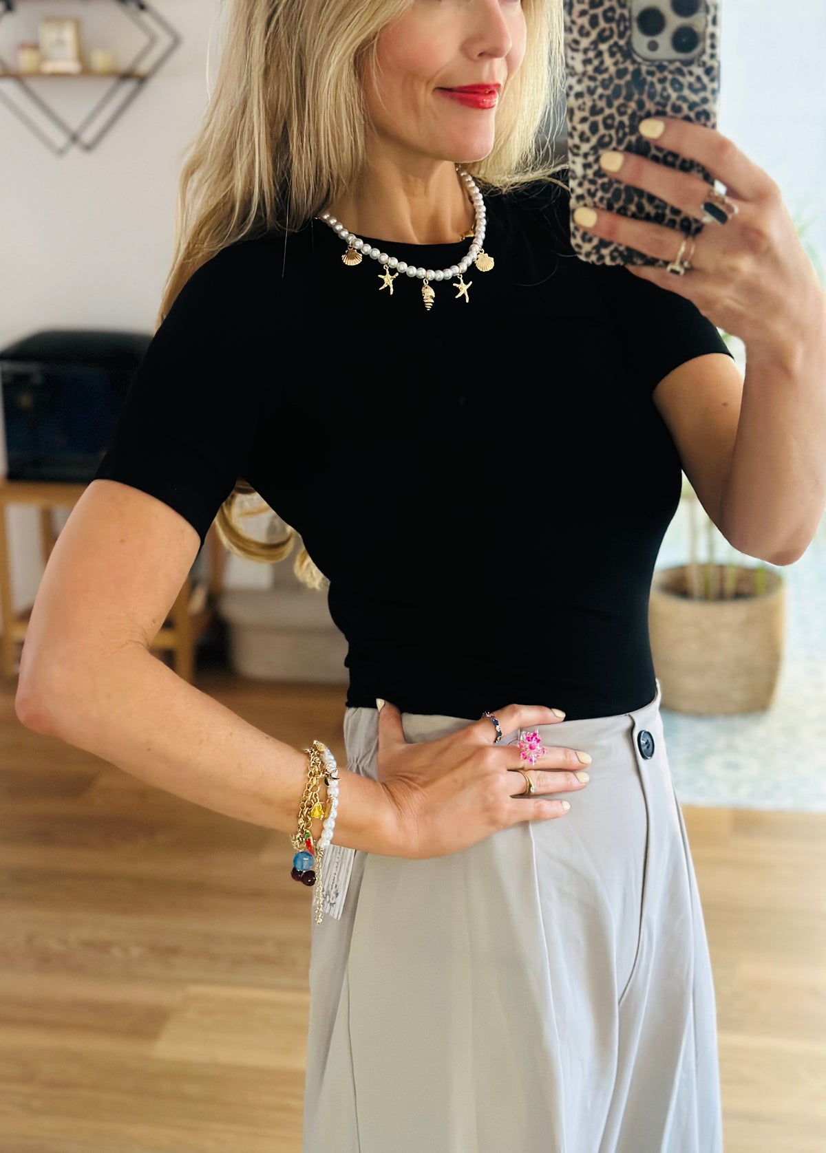 Pearl Charm Bracelet