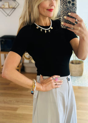 Pearl Charm Bracelet