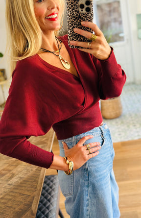 Darcey Crossfront Knit