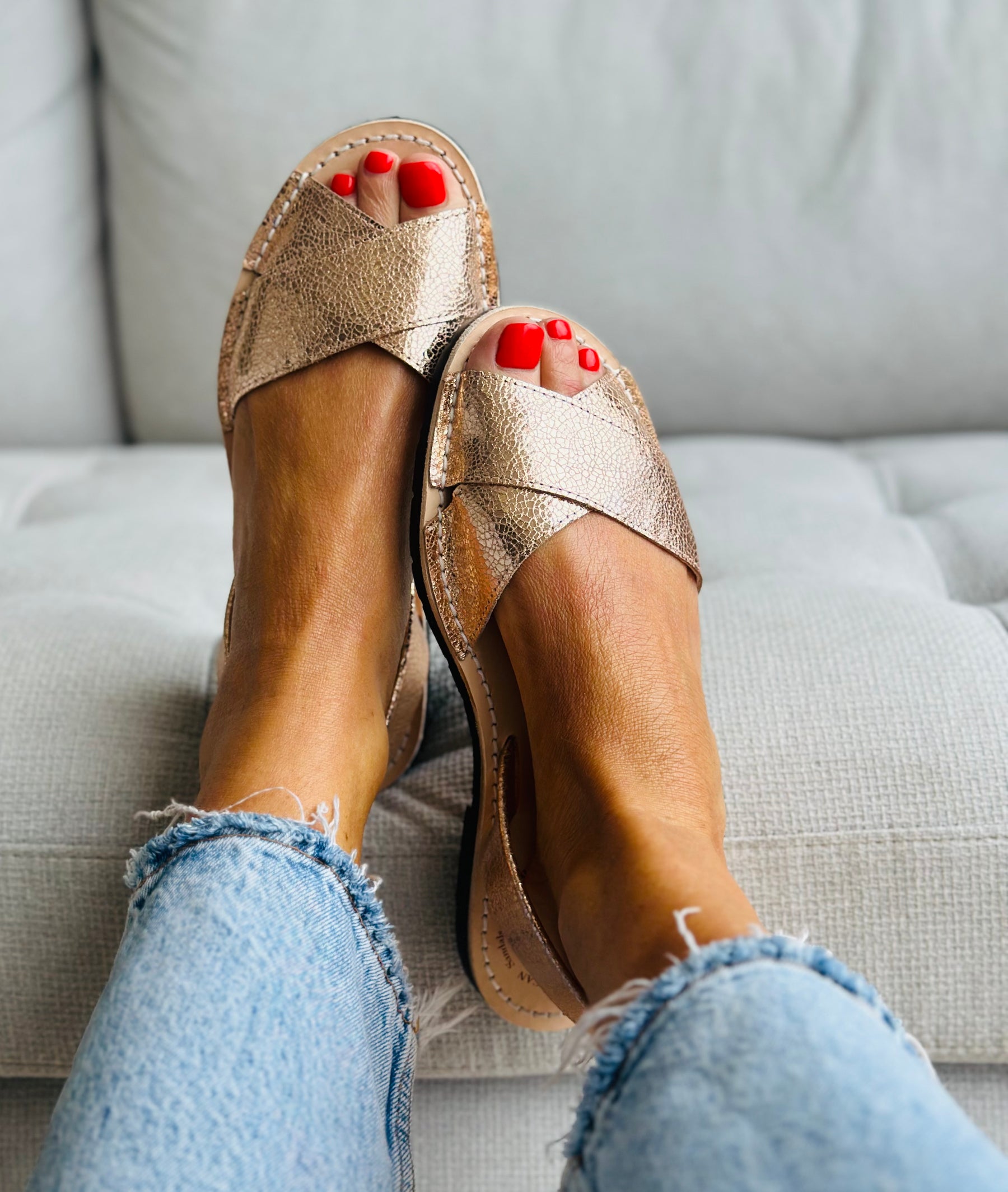 Rosie Metallic Peeptoe