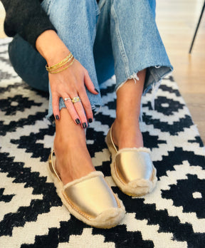 Gold Leather Palmaira Snug