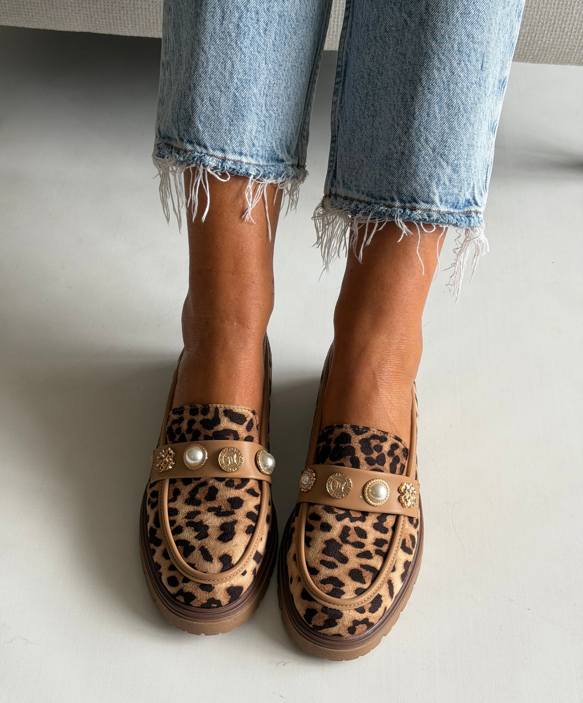 Leopard Print Loafers