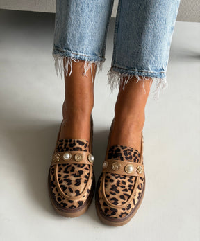 Leopard Print Loafers