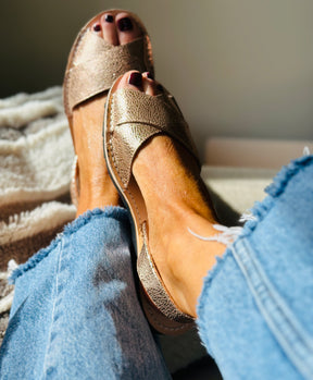 Rosie Metallic Peeptoe
