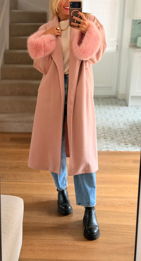 Fur Cuff Coat