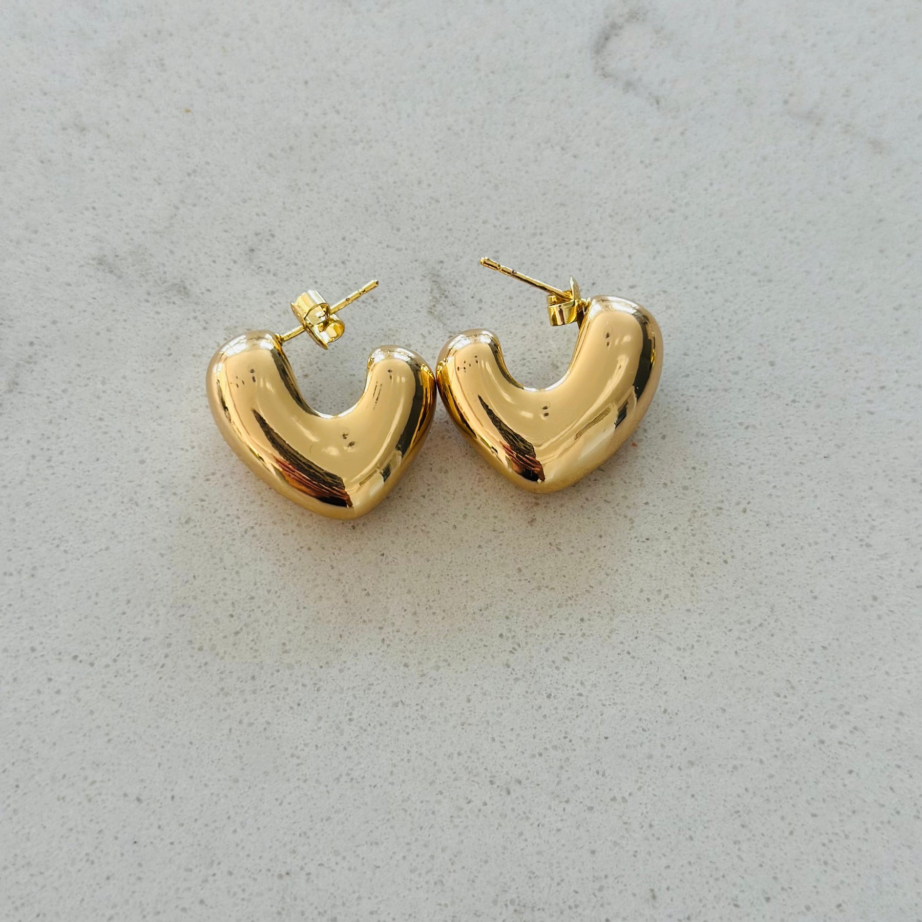 Chunky huggy hoops