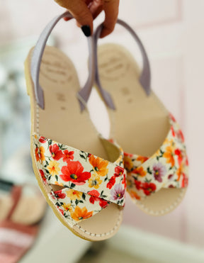 Posy Floral Peeptoe Avarcas