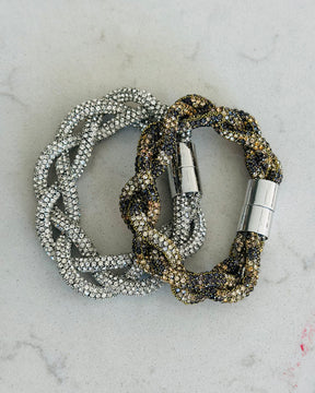 Plaited Diamante Bracelet