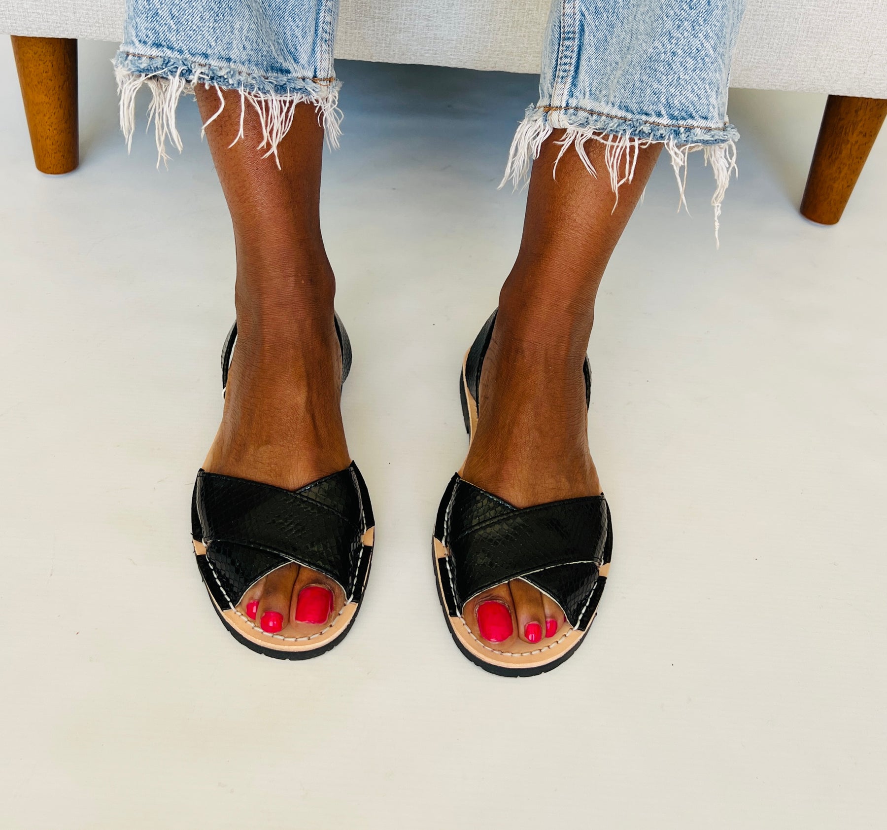 Noir Peeptoe