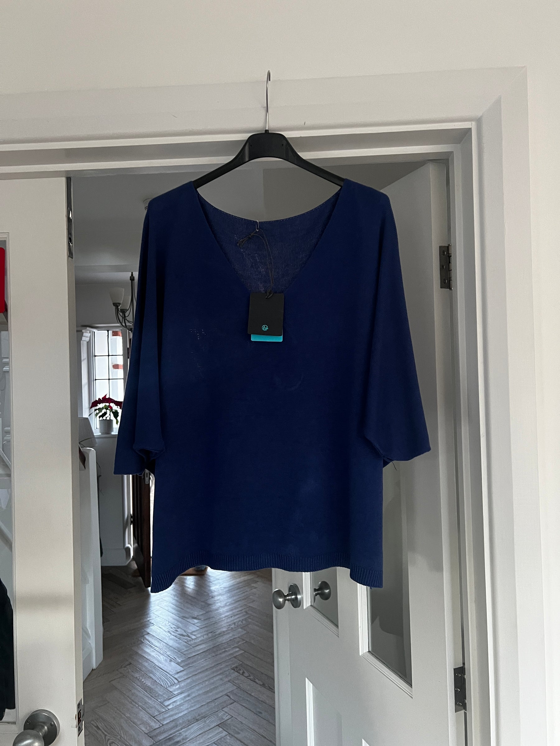 Soft Knit Top Cobalt Blue