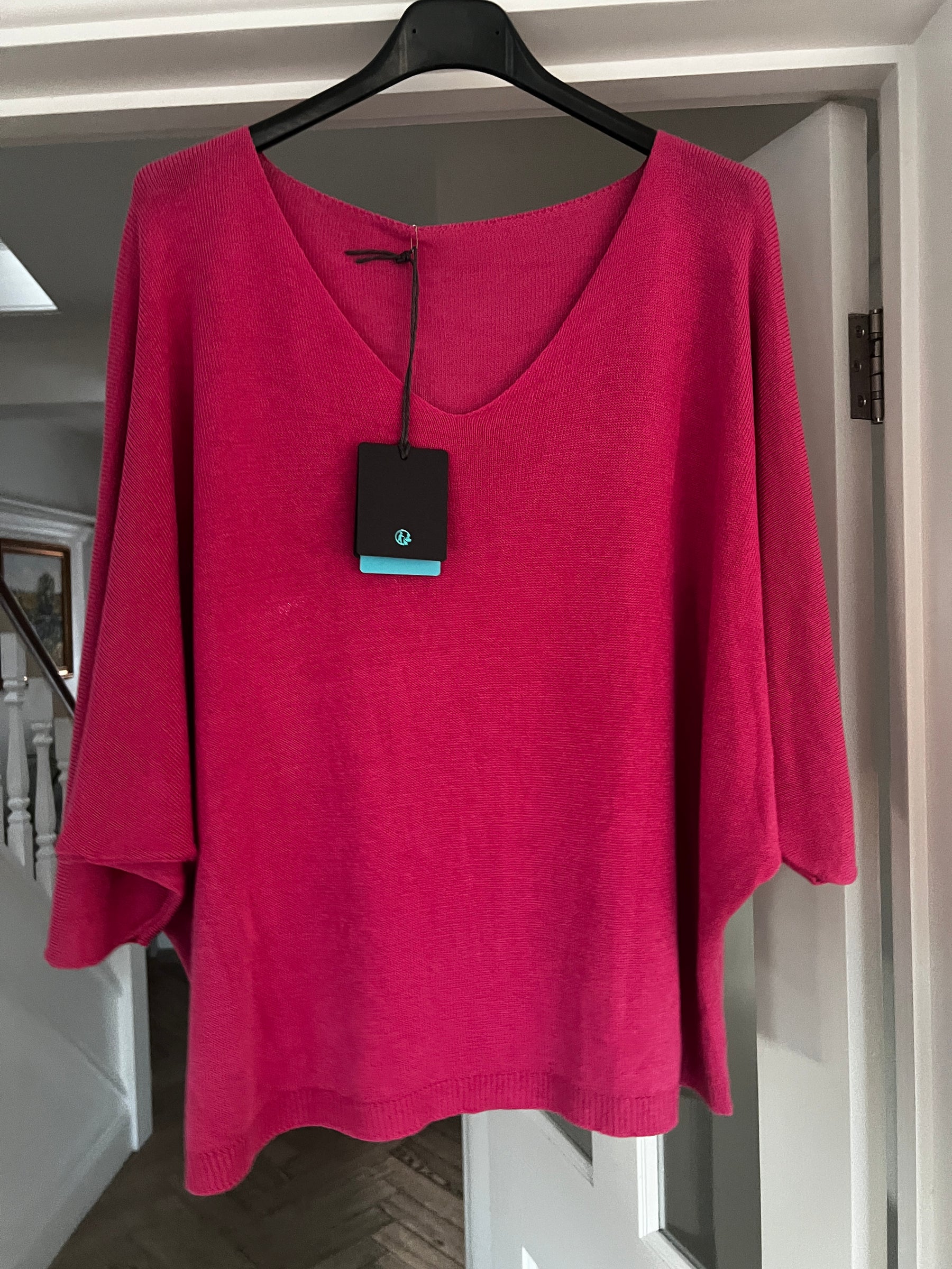 Soft Knit Top Fuchsia