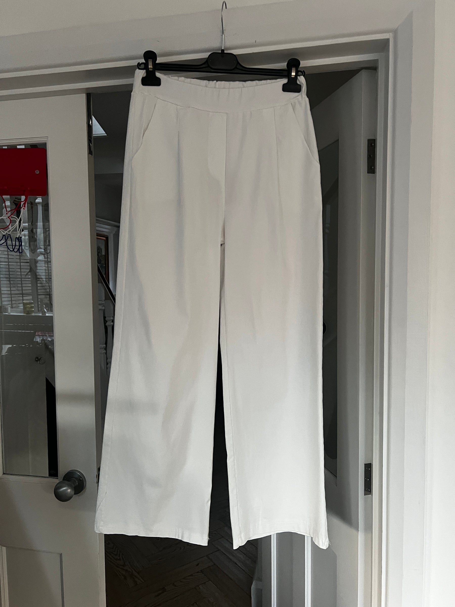 Wide Leg Trousers White