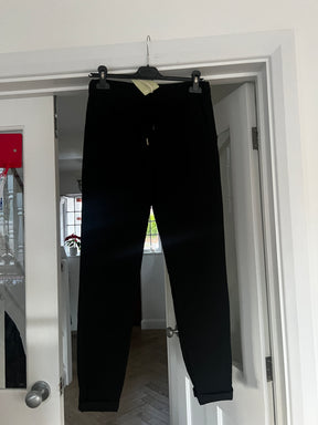 Straight Leg Stretch Trousers Black