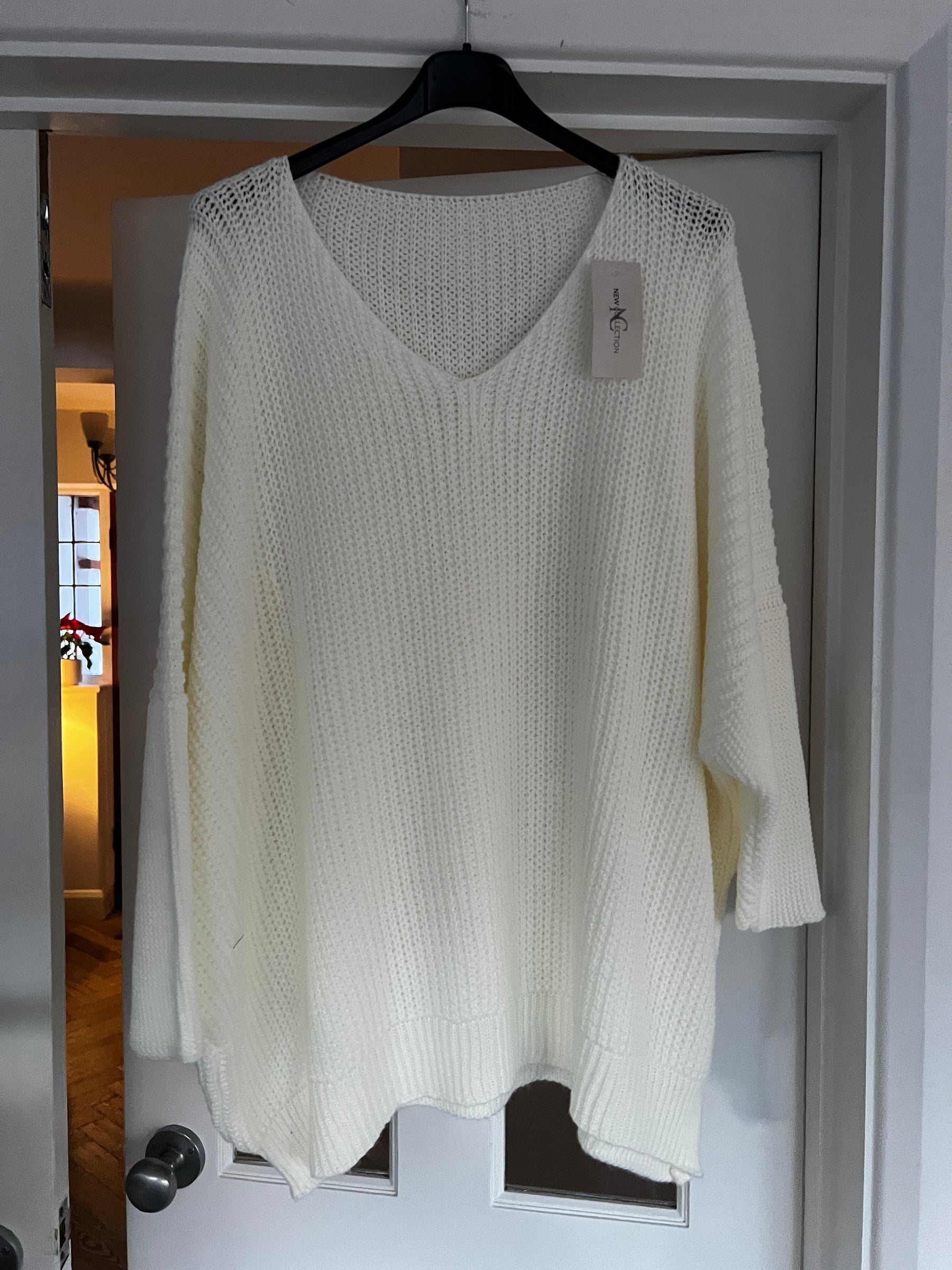 Boyfriend Knit in White