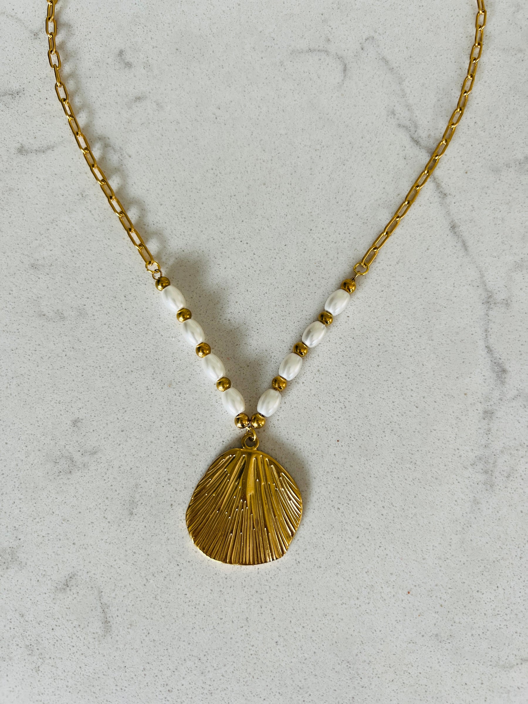 Gold Shell Necklace
