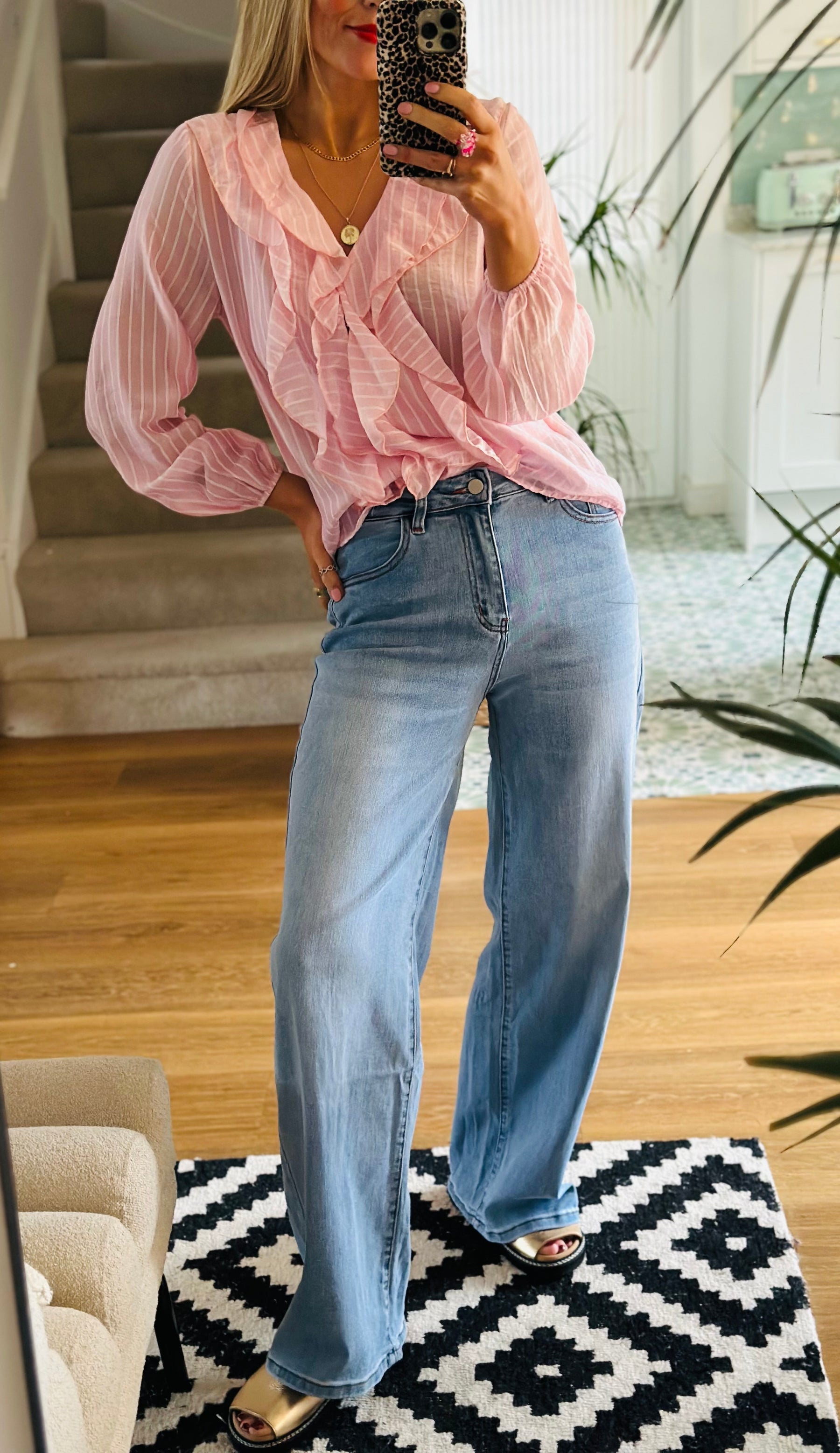 Romance Pinstripe Blouse