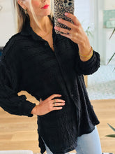 Black Longline Shirt