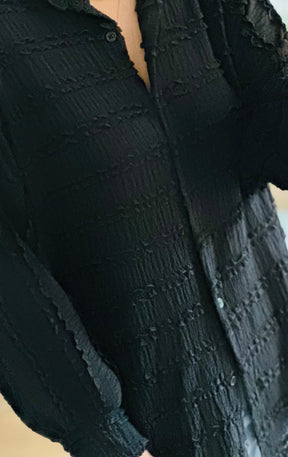 Black Longline Shirt