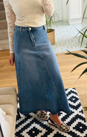 Denim Maxi Skirt