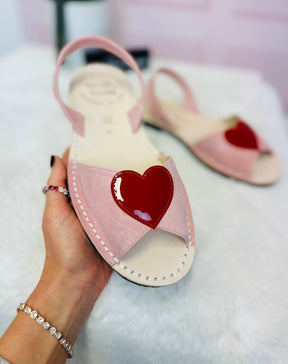 SAMPLE SALE Love Heart Avarcas SIZE 39