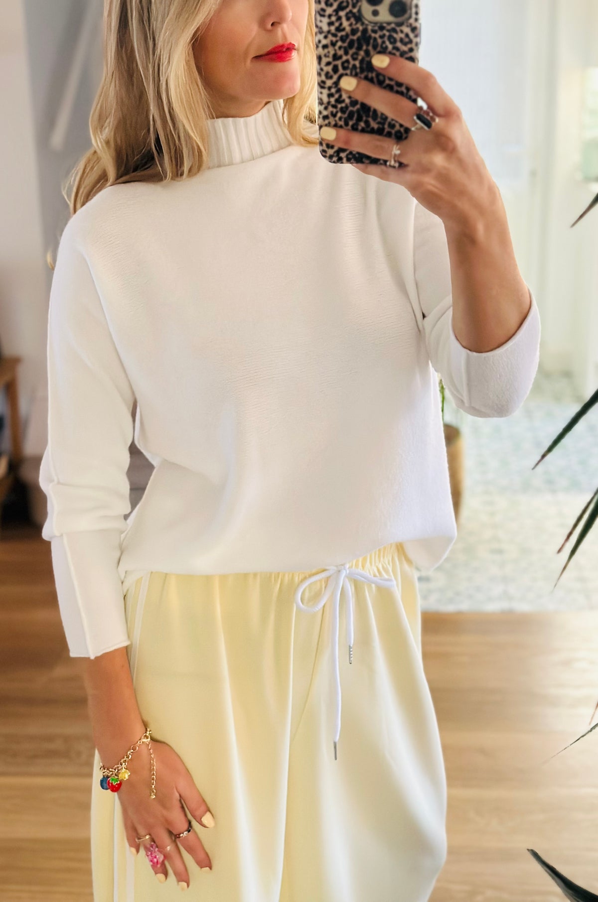 White Turtle Neck Knit