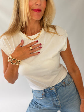 Gold Statement Chainlink Necklace
