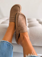 Taupe Backless Loafer