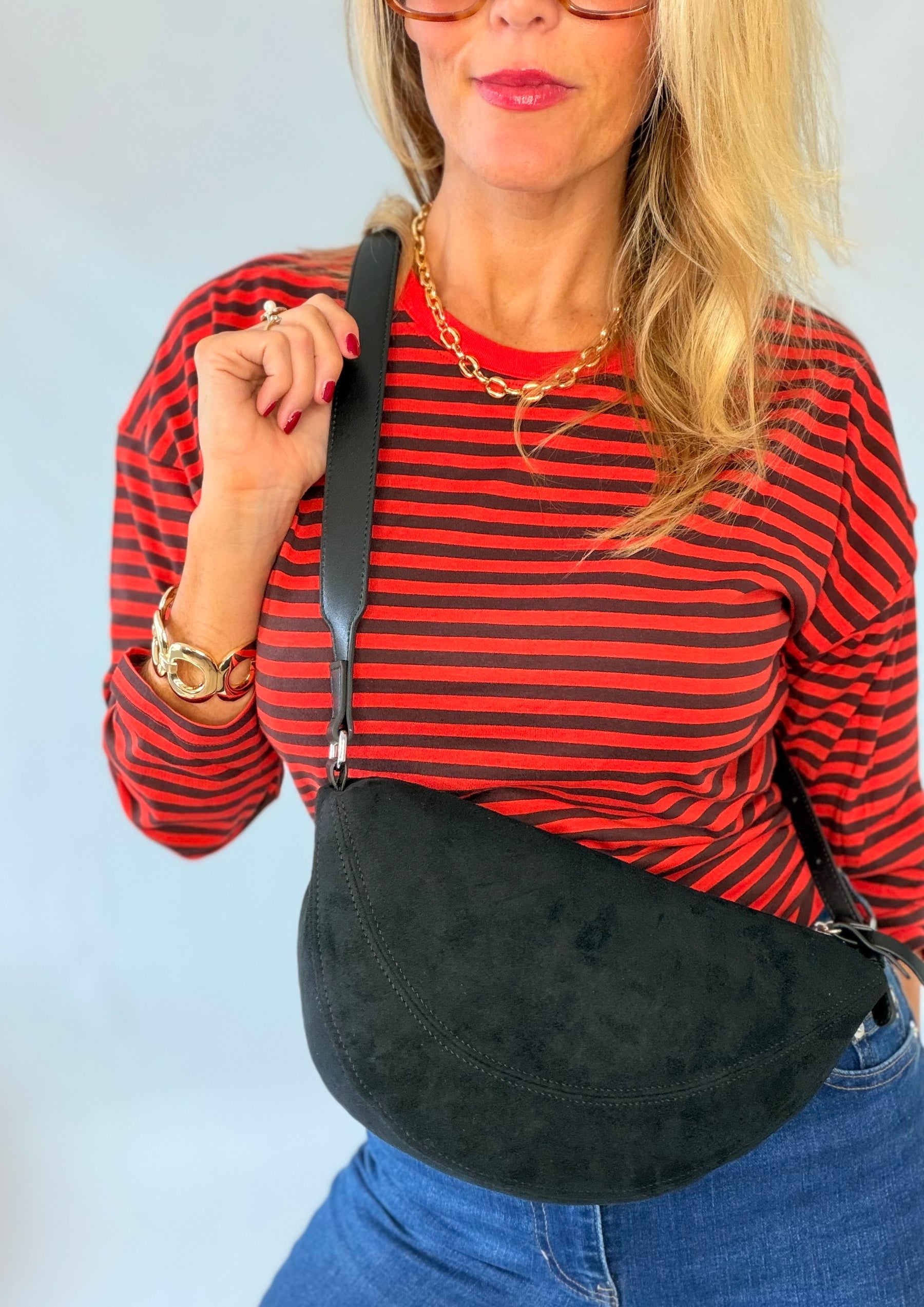Black Half Moon Bag