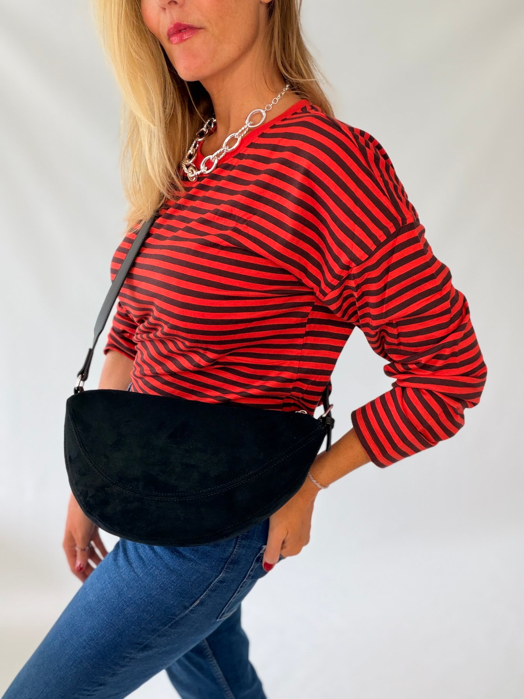 Black Half Moon Bag