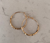 Hoop Earrings with Crystal detail