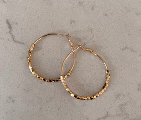 Hoop Earrings with Crystal detail