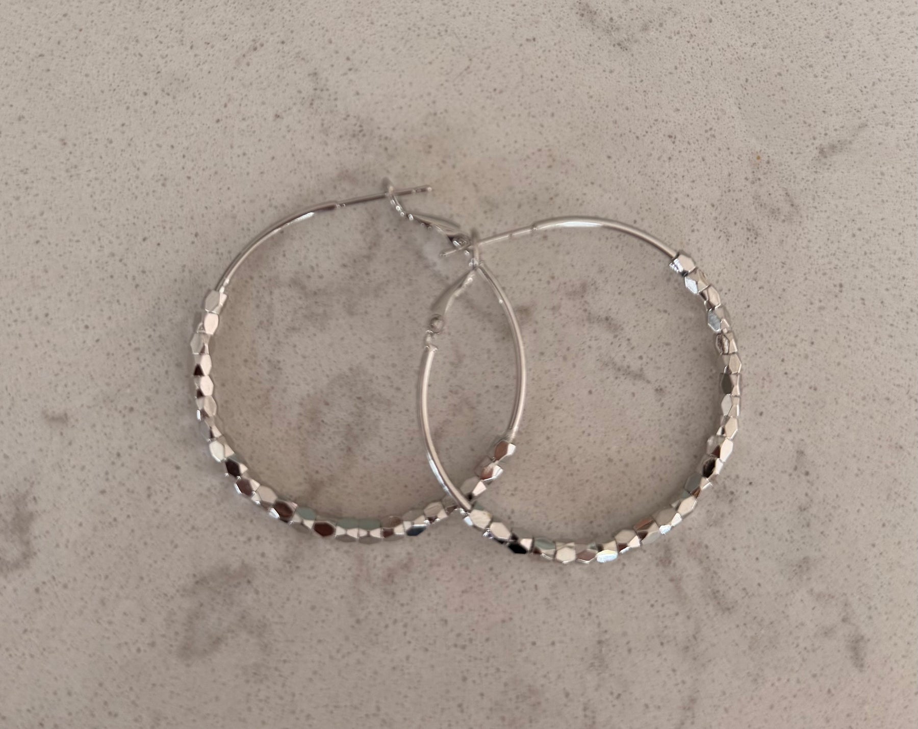 Hoop Earrings with Crystal detail
