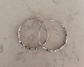 Hoop Earrings with Crystal detail