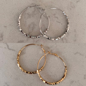 Hoop Earrings with Crystal detail