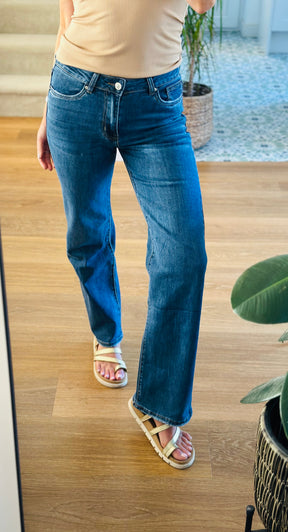 Mid Rise Stretch Jeans