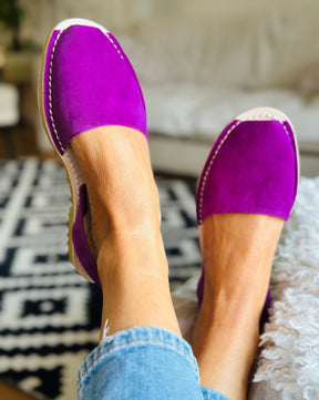 Toscana Purple Suede Avarcas