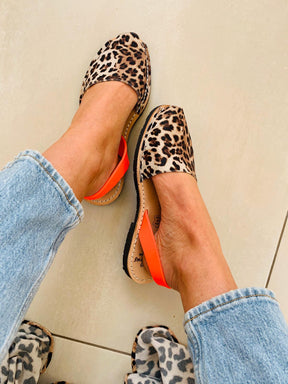 Leopard Neon Avarcas