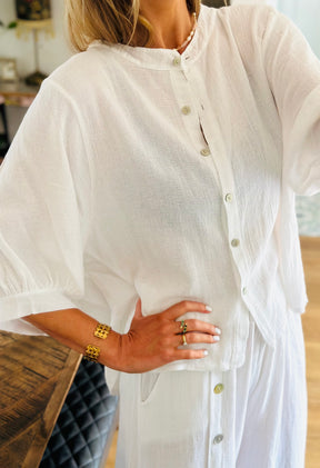 Linen Nehru Shirt