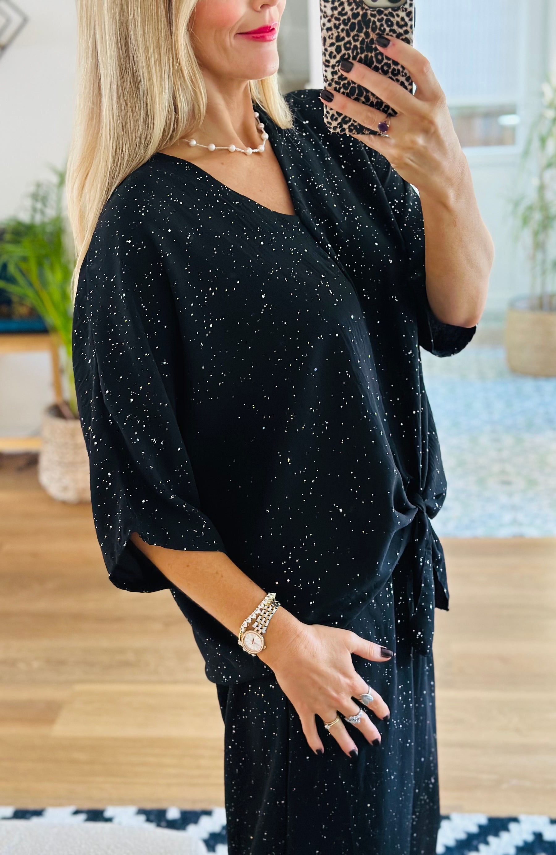 Stardust Tie Top
