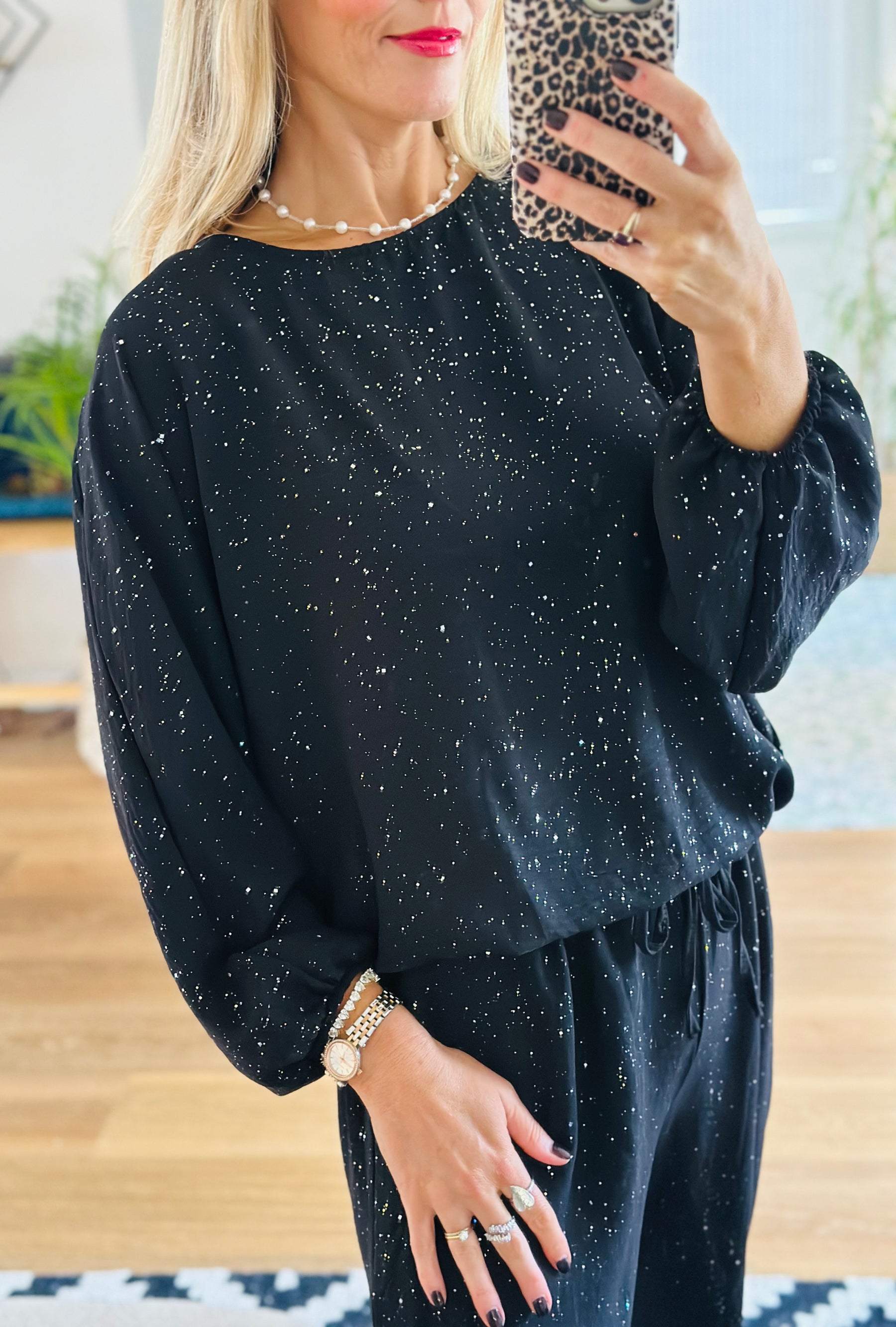 Stardust Round Neck Top
