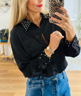 Diamante Collar Blouse