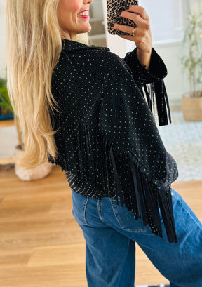 Rhinestone Cowgirl Fringed Jacket