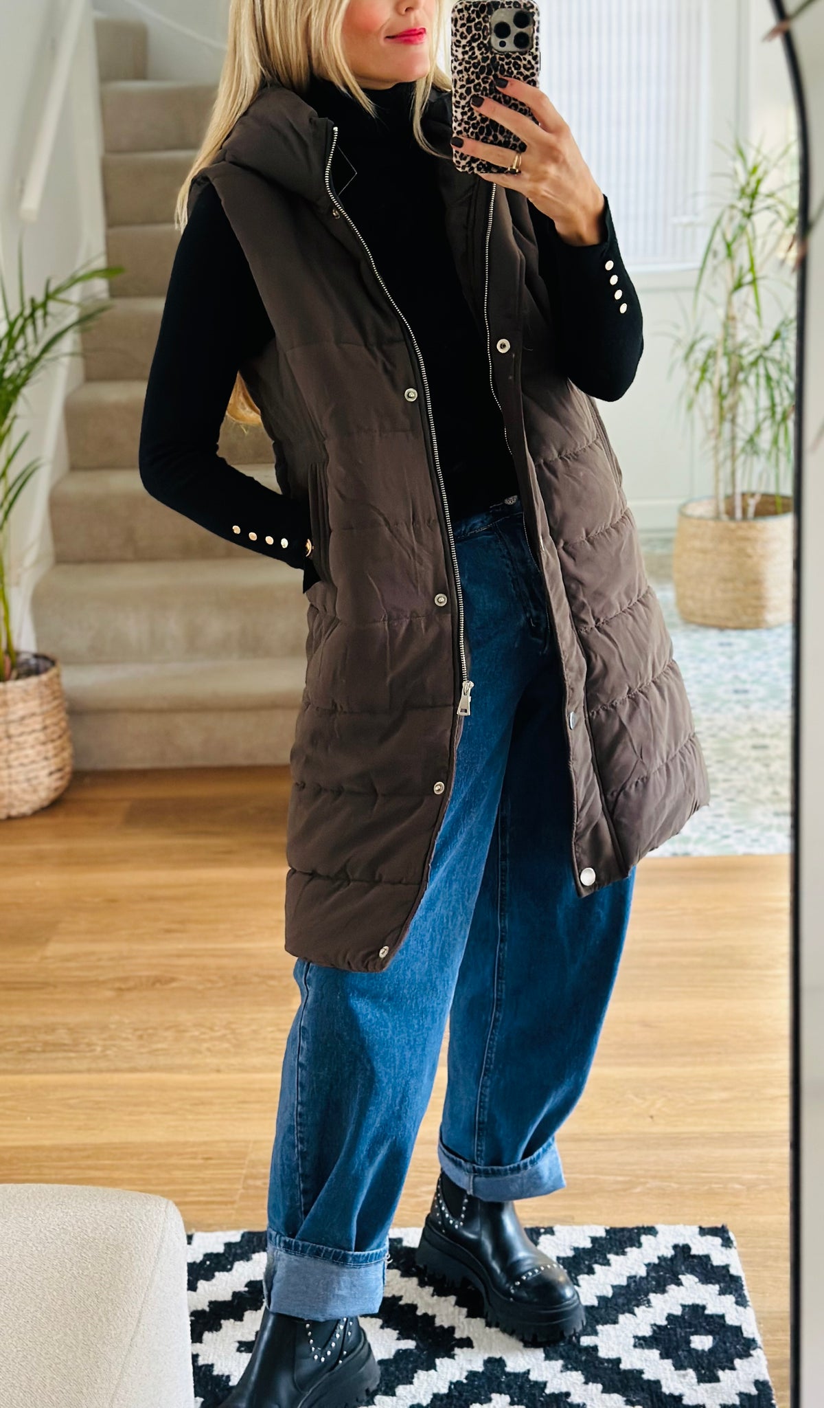 Padded Longline Gilet