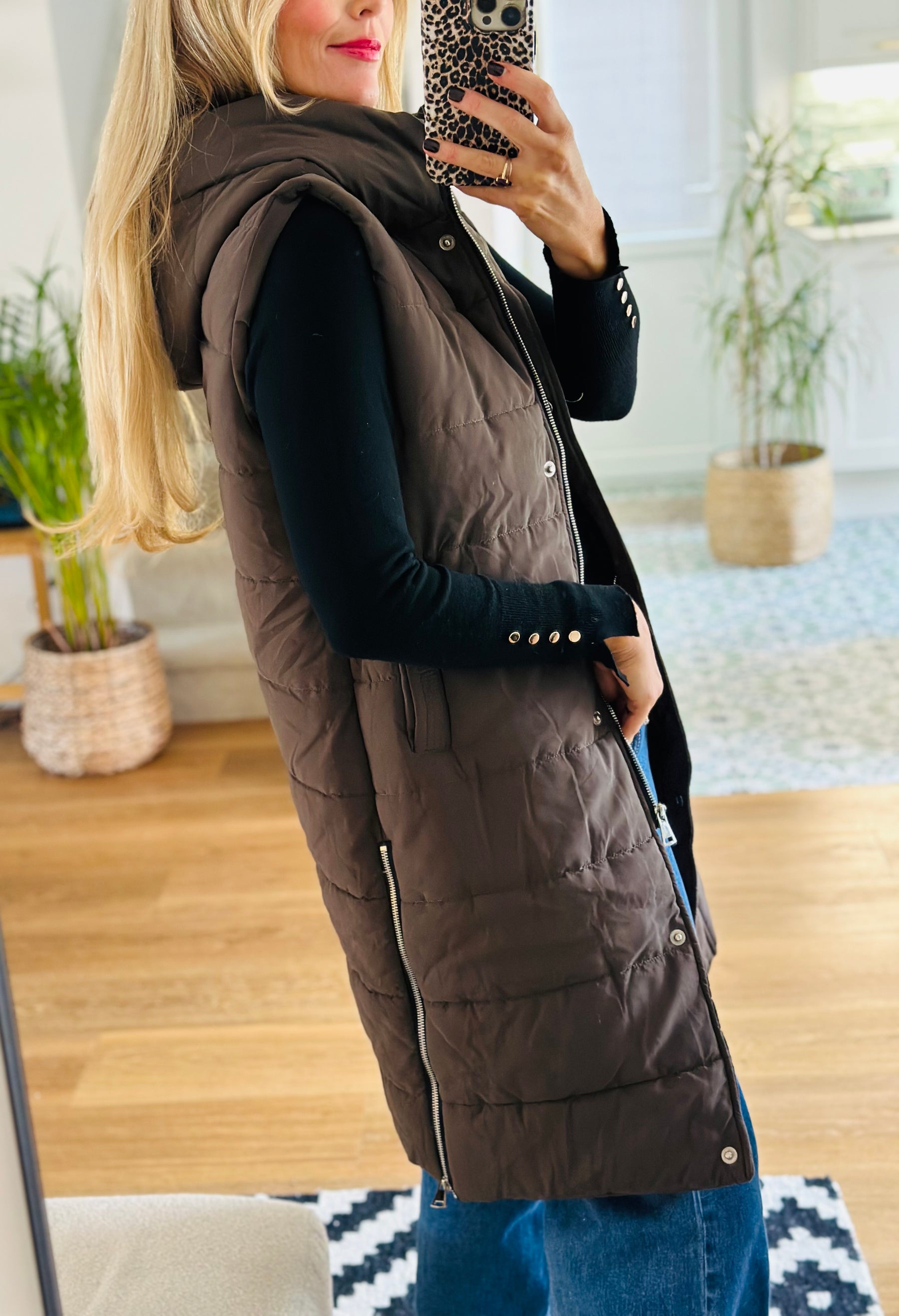 Padded Longline Gilet