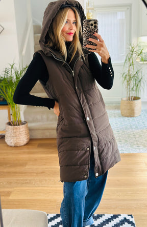 Padded Longline Gilet